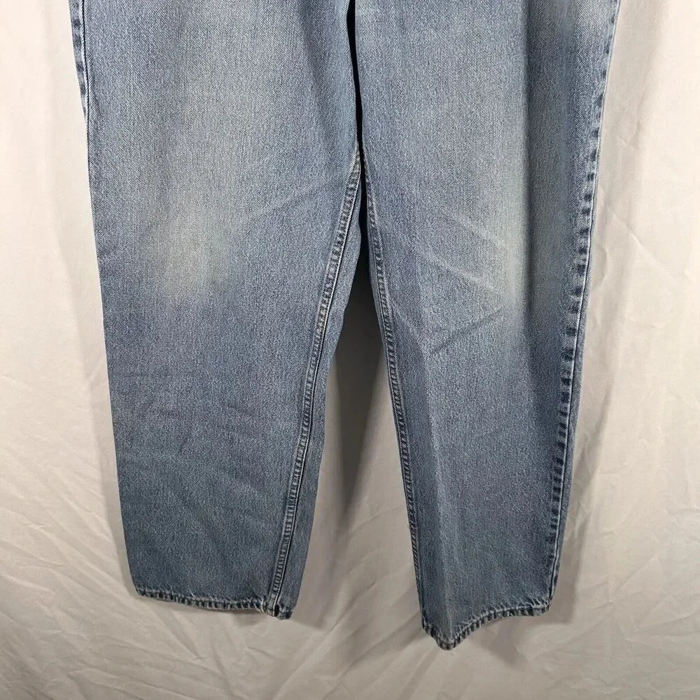 Levis 550 Jeans Mens 36x31 Light Wash Blue Denim Relaxed Fit Pockets 100% Cotton